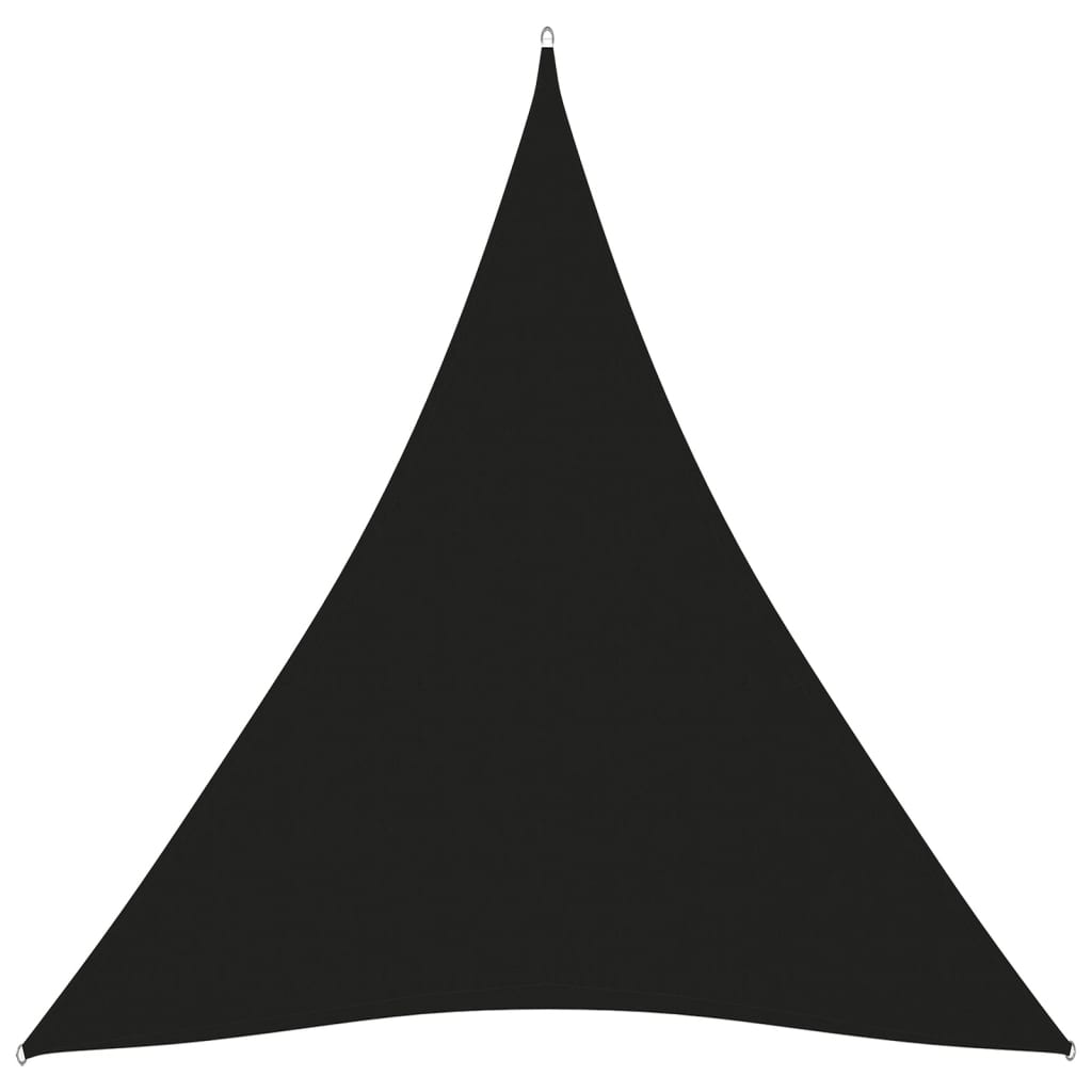 vidaXL Stínící plachta oxfordská látka trojúhelníková 5x7x7 m černá