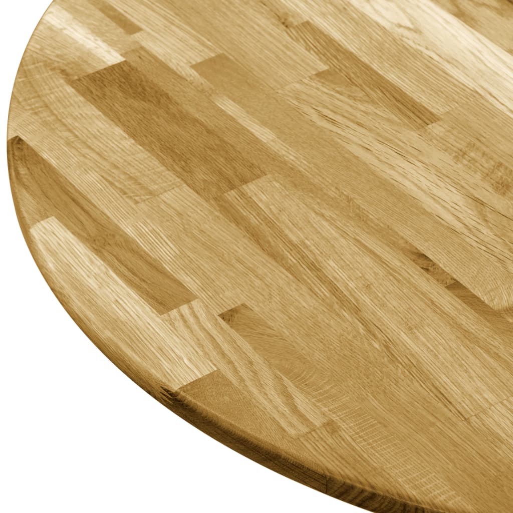 vidaXL Stolní deska z masivního dubového dřeva kulatá 23 mm 500 mm