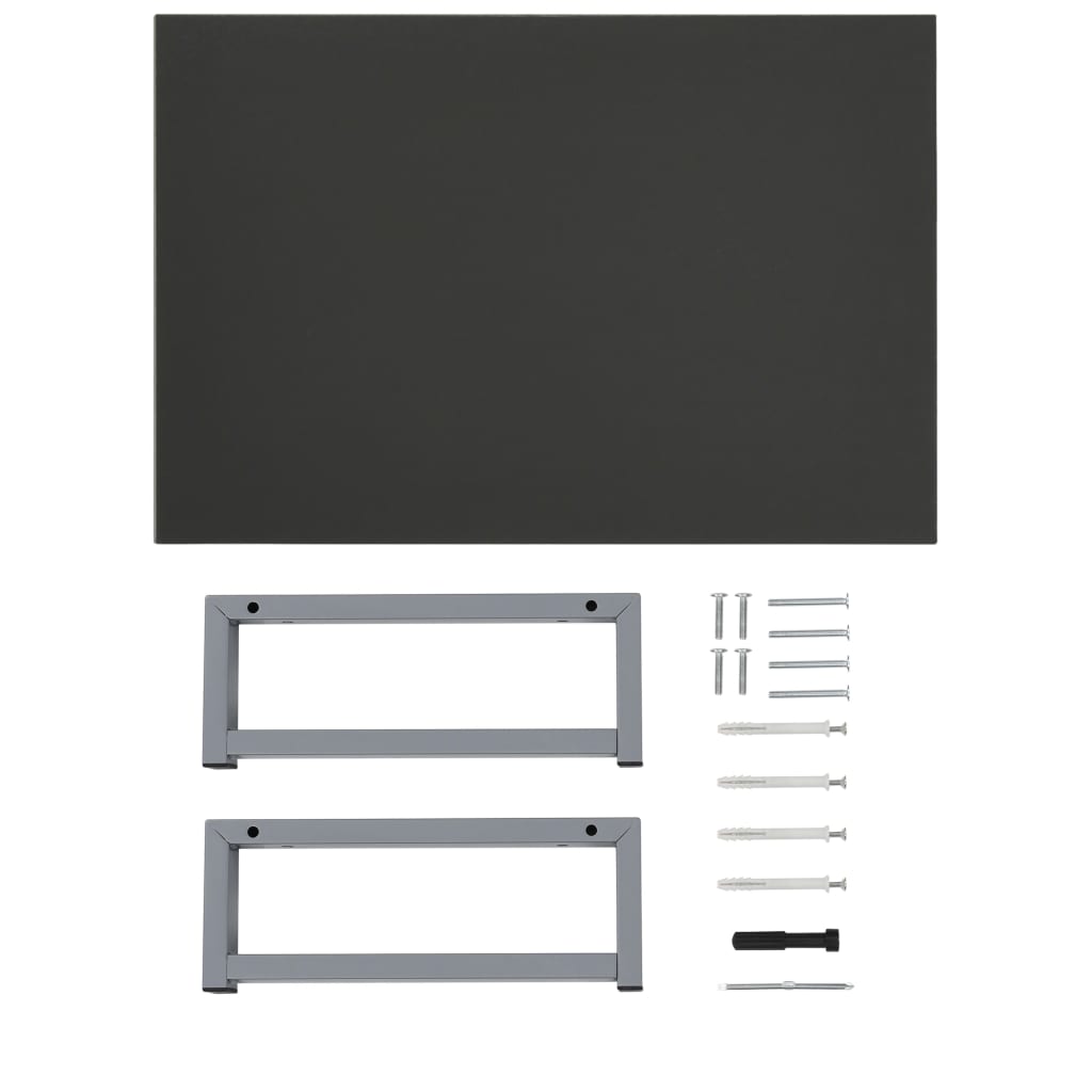 vidaXL Koupelnový nábytek šedý 60 x 40 x 16,3 cm