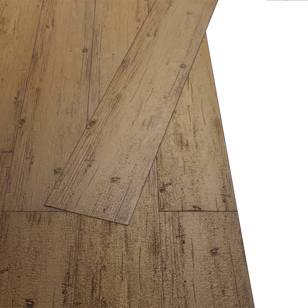 vidaXL Samolepicí PVC podlahová prkna 2,51 m² 2 mm ořechově hnědá