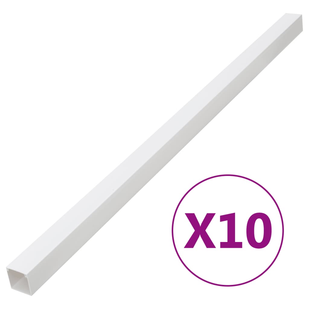 vidaXL Kabelová lišta 60 x 40 mm 10 m PVC