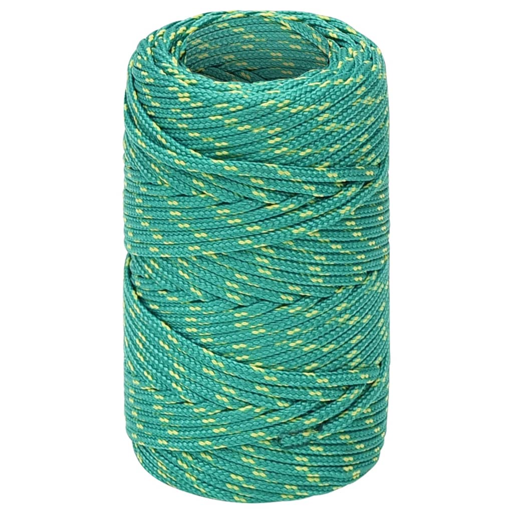 vidaXL Lodní lano zelené 2 mm 25 m polypropylen