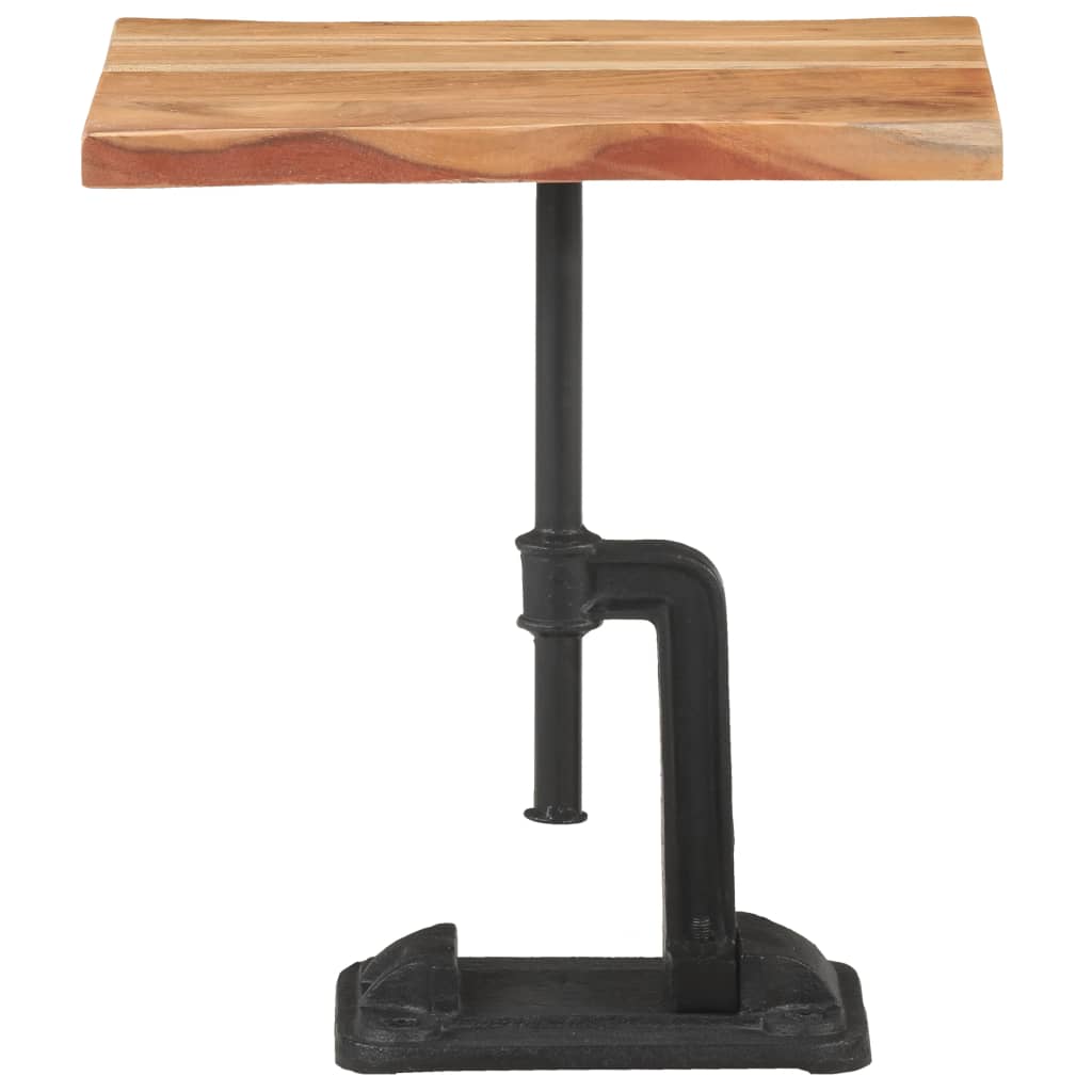 vidaXL Odkládací stolek světlé dřevo 45x35x48 cm masivní akácie litina