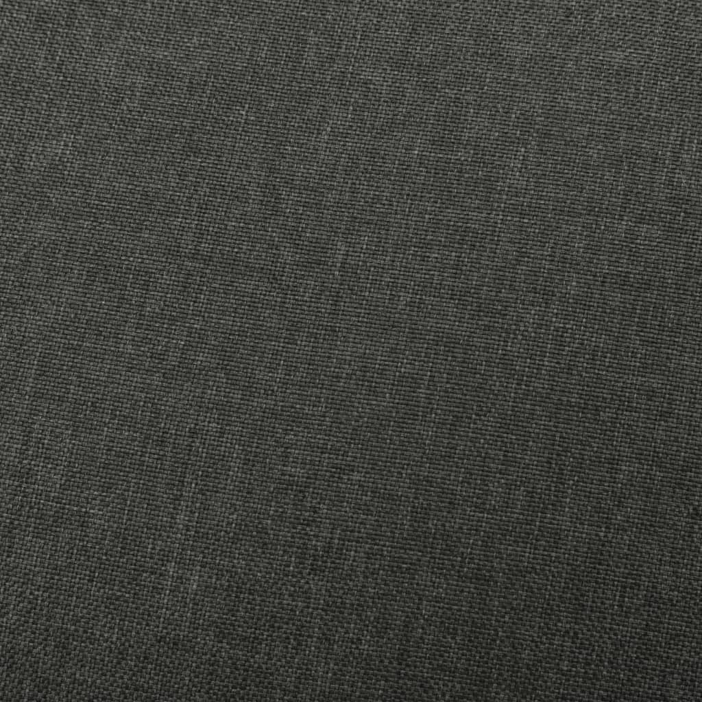 vidaXL Masážní polohovací křeslo tmavě šedé textil