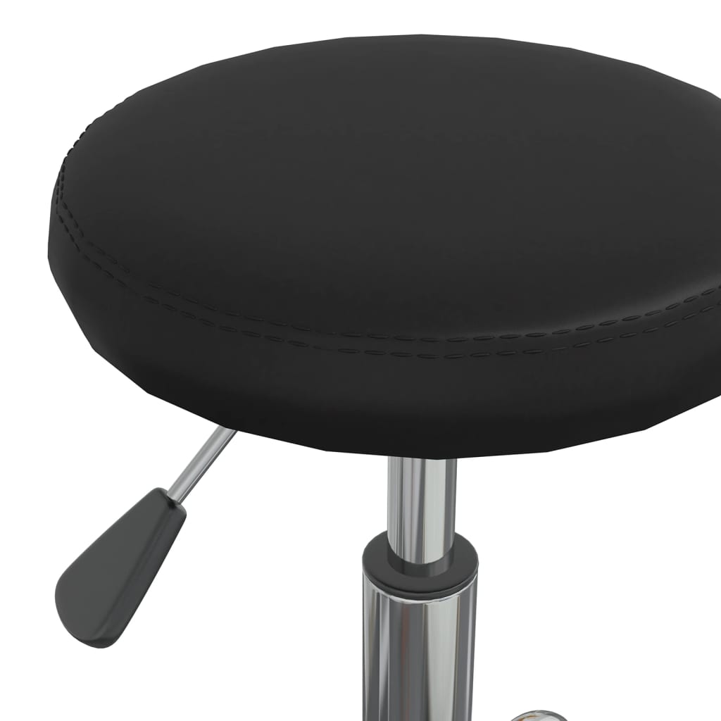 vidaXL Masážní stolička umělá kůže černá