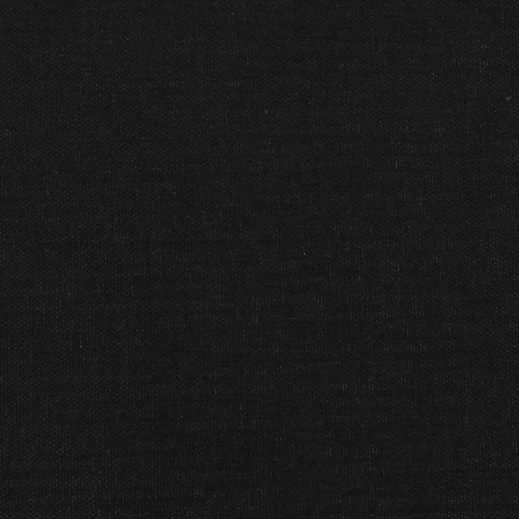vidaXL Čelo postele černé 80 x 5 x 78/88 cm textil