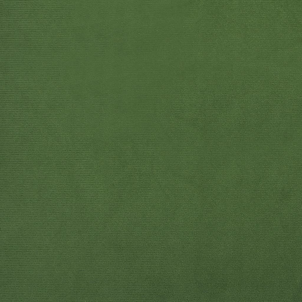 vidaXL 2místná rozkládací pohovka se 2 polštáři tmavě zelená samet