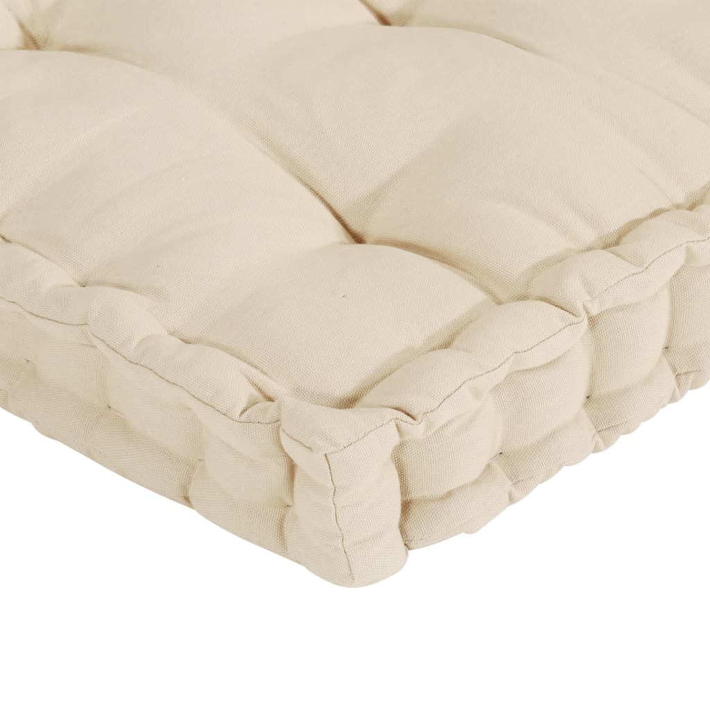 vidaXL Podušky na nábytek z palet 6 ks béžové bavlna