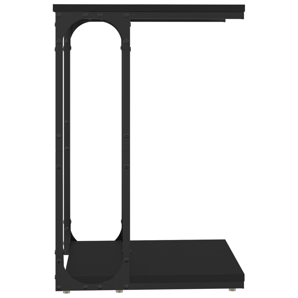 vidaXL Odkládací stolek černý 40 x 30 x 60 cm kompozitní dřevo