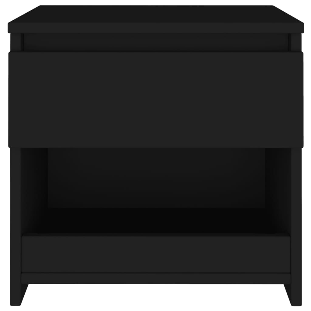 vidaXL Noční stolek černý 40 x 30 x 39 cm dřevotříska