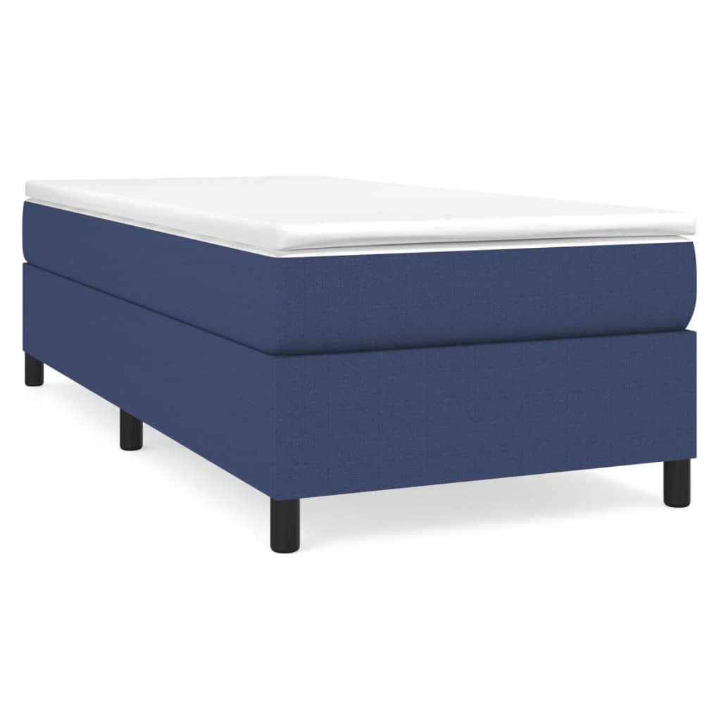 vidaXL Box spring postel modrá 80 x 200 cm textil