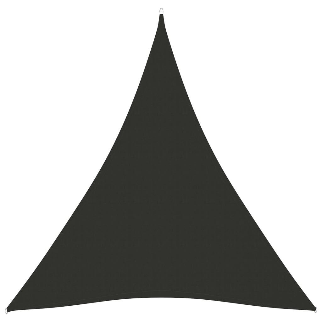 vidaXL Stínící plachta oxfordská látka trojúhelník 5x7x7 m antracitová