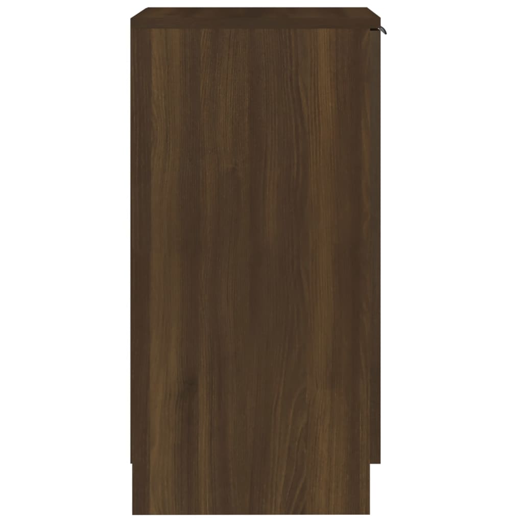 vidaXL Botník hnědý dub 30 x 35 x 70 cm kompozitní dřevo