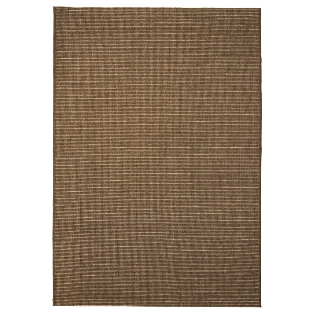 vidaXL Venkovní/vnitřní kusový koberec, sisal vzhled 180x280cm hnědý