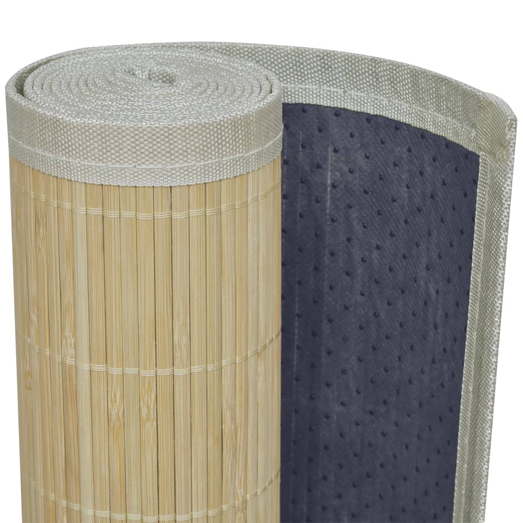 Obdélníková přirozeně zbarvená bambusová rohož / koberec 80 x 300 cm
