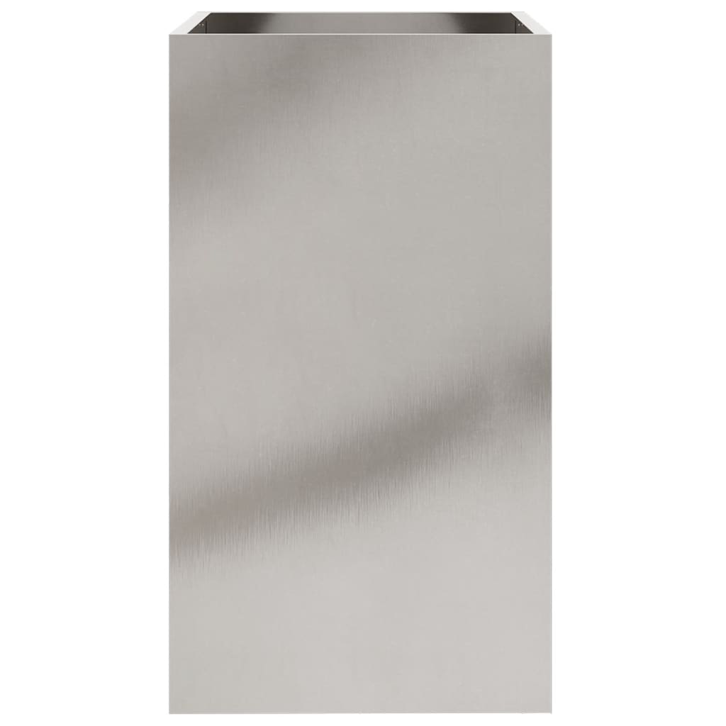 vidaXL Truhlík stříbrný 42 x 38 x 75 cm nerezová ocel