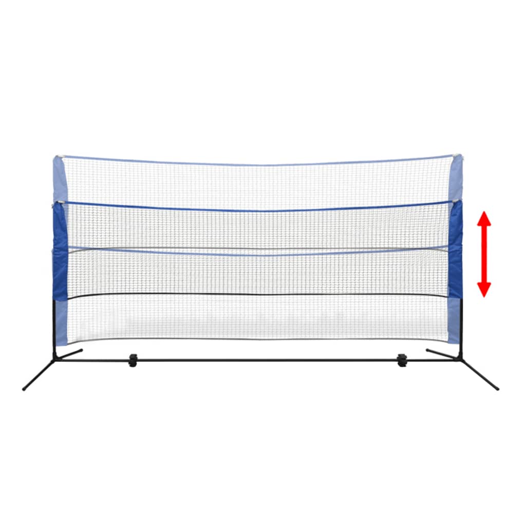 vidaXL Sada badmintonové sítě a košíčků, 300x155 cm