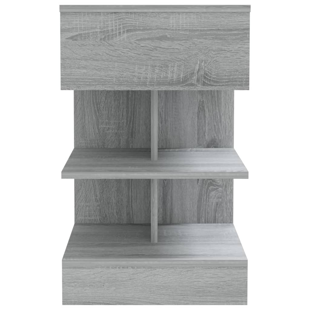 vidaXL Noční stolek šedý sonoma 40 x 35 x 65 cm kompozitní dřevo