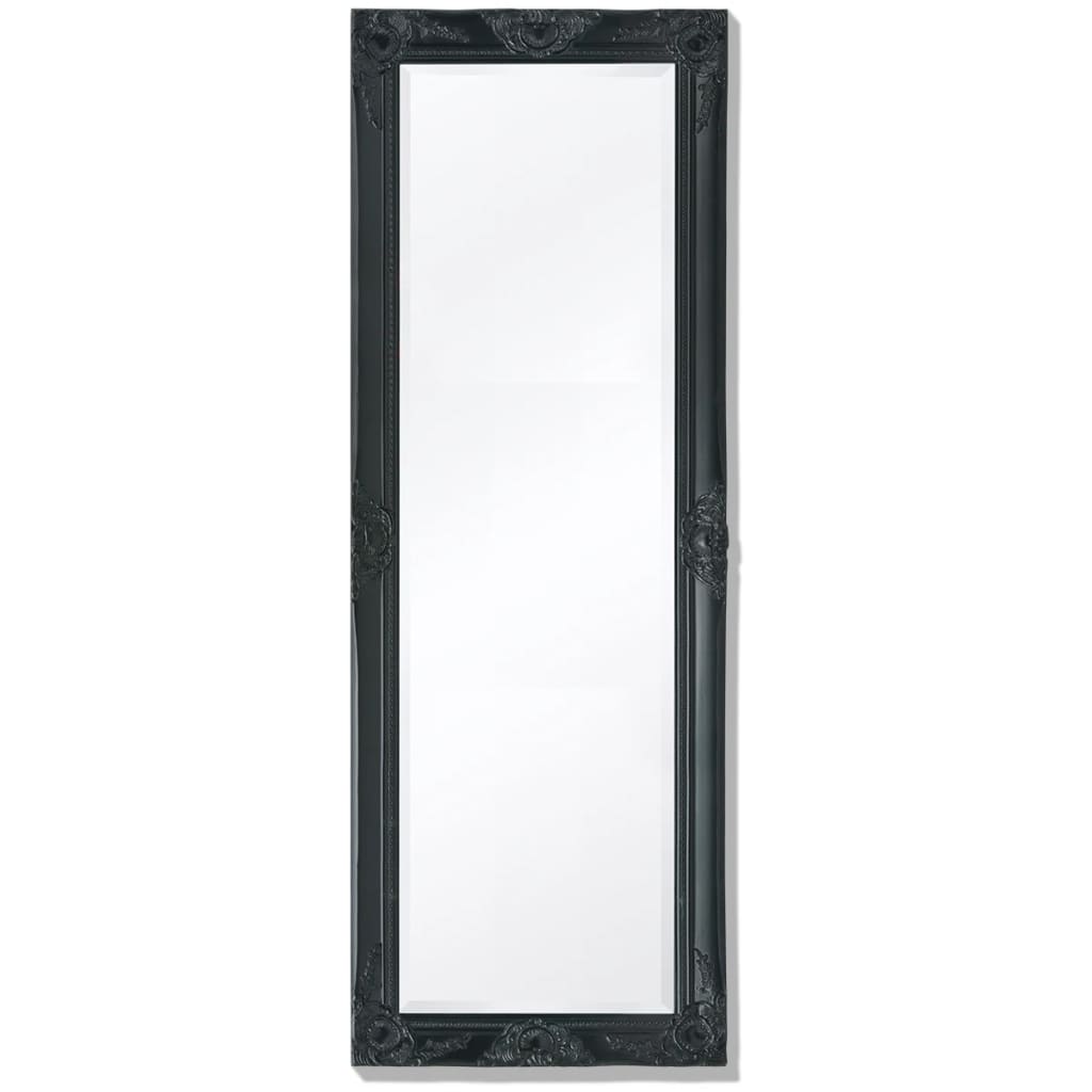 vidaXL Nástěnné zrcadlo v barokním stylu 140x50 cm černé