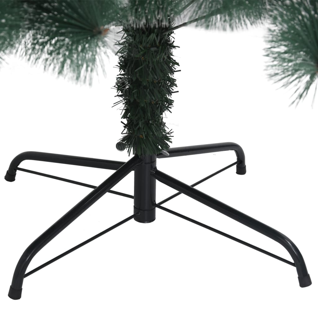 vidaXL Umělý vánoční stromek s LED a stojanem zelený 180 cm PET