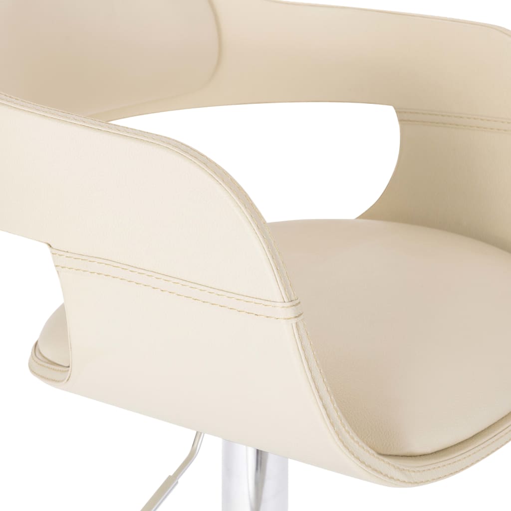 vidaXL Barová židle bílá umělá kůže