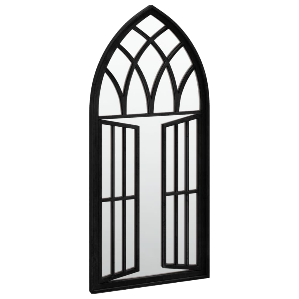 vidaXL Zrcadlo černé 100 x 45 cm železo do interiéru