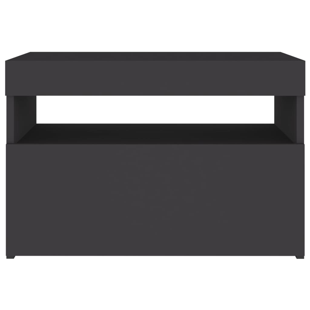 vidaXL TV skříňky s LED osvětlením 2 ks šedé 60 x 35 x 40 cm