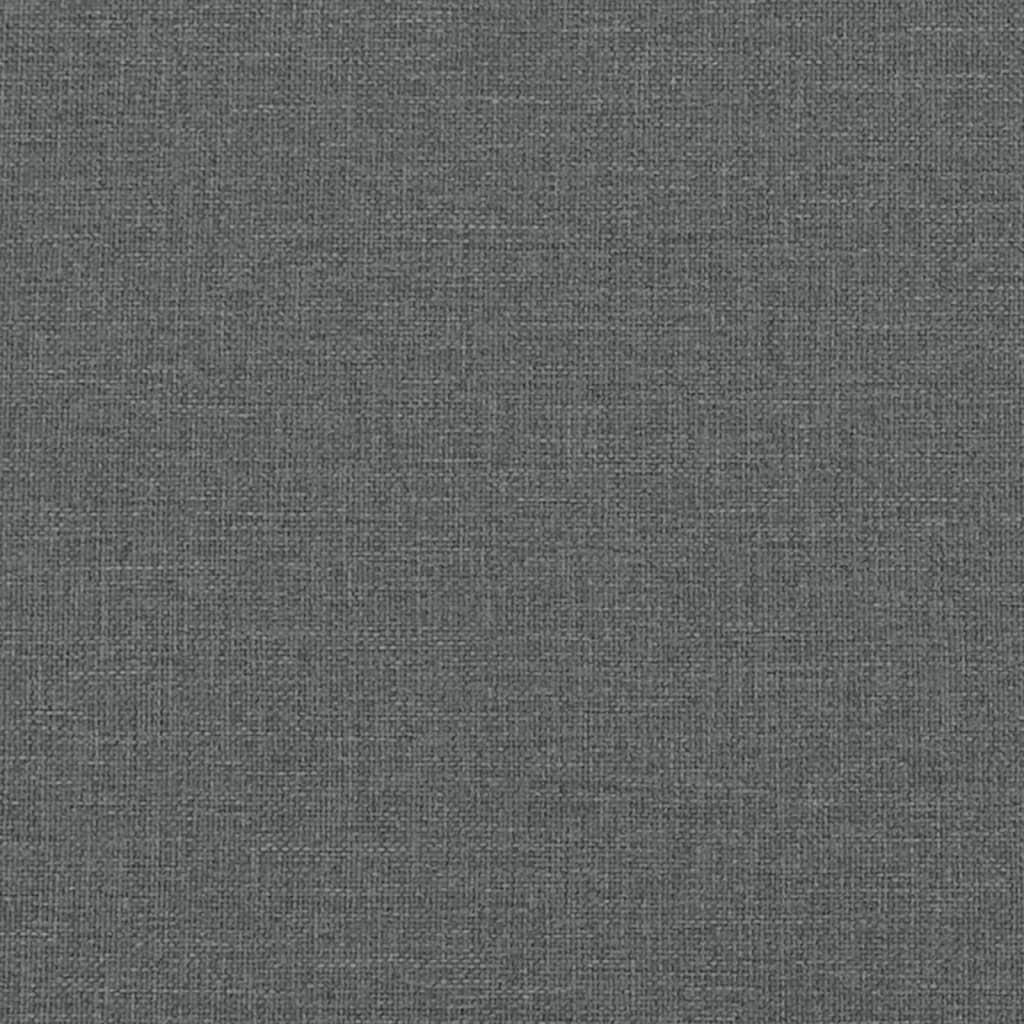 vidaXL 3místná pohovka s podnožkou tmavě šedá 180 cm textil