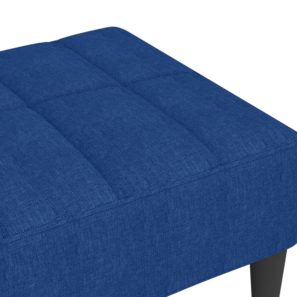 vidaXL Podnožka modrá 78 x 56 x 32 cm textil