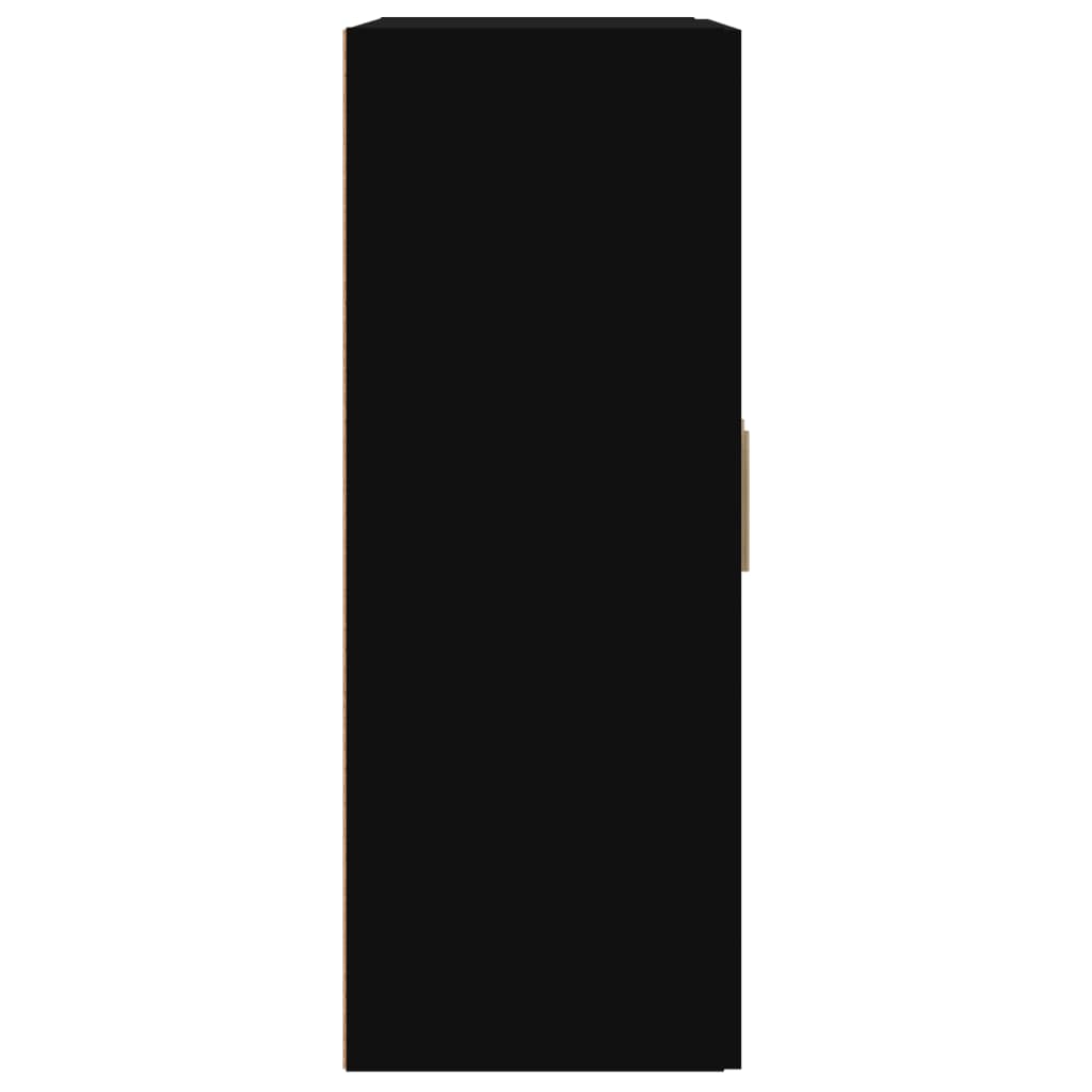 vidaXL Nástěnná skříňka černá 69,5 x 32,5 x 90 cm kompozitní dřevo