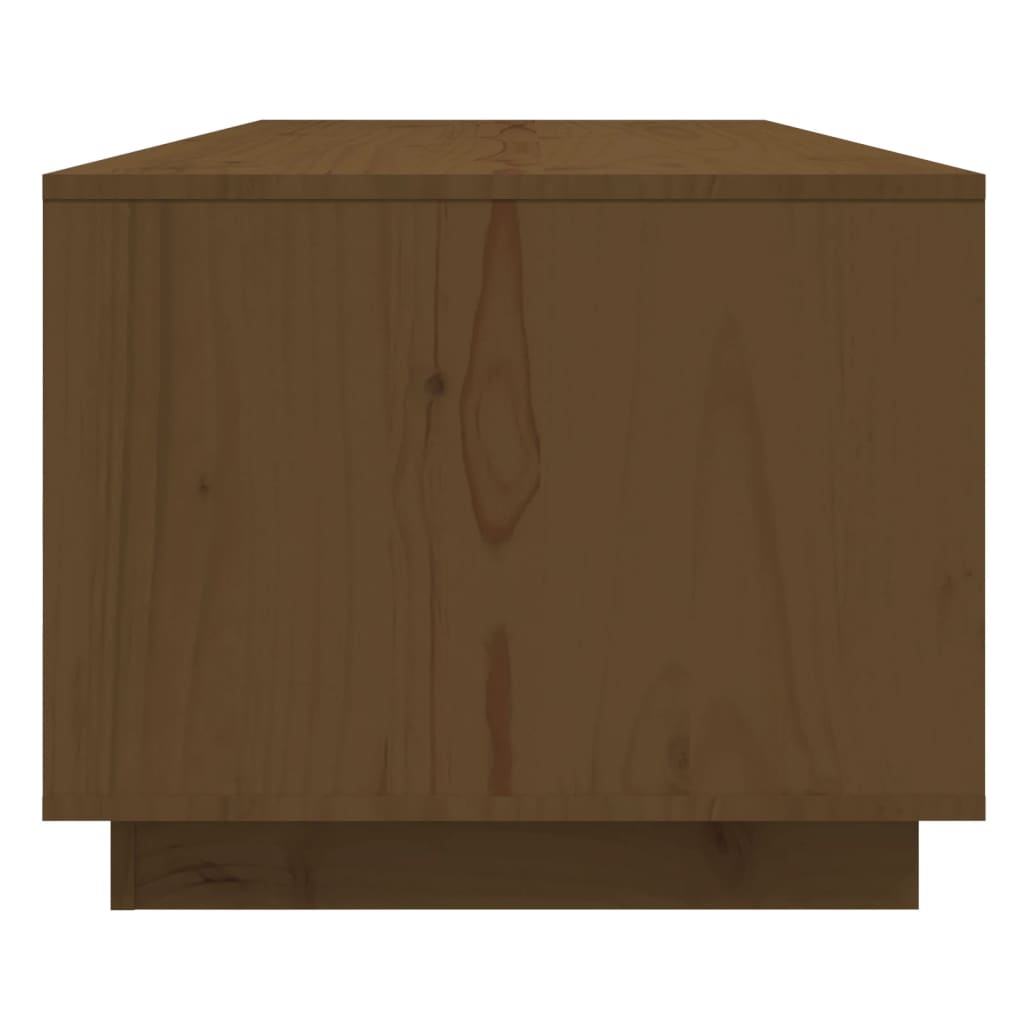 vidaXL Konferenční stolek medově hnědý 110x50x40 cm masivní borovice