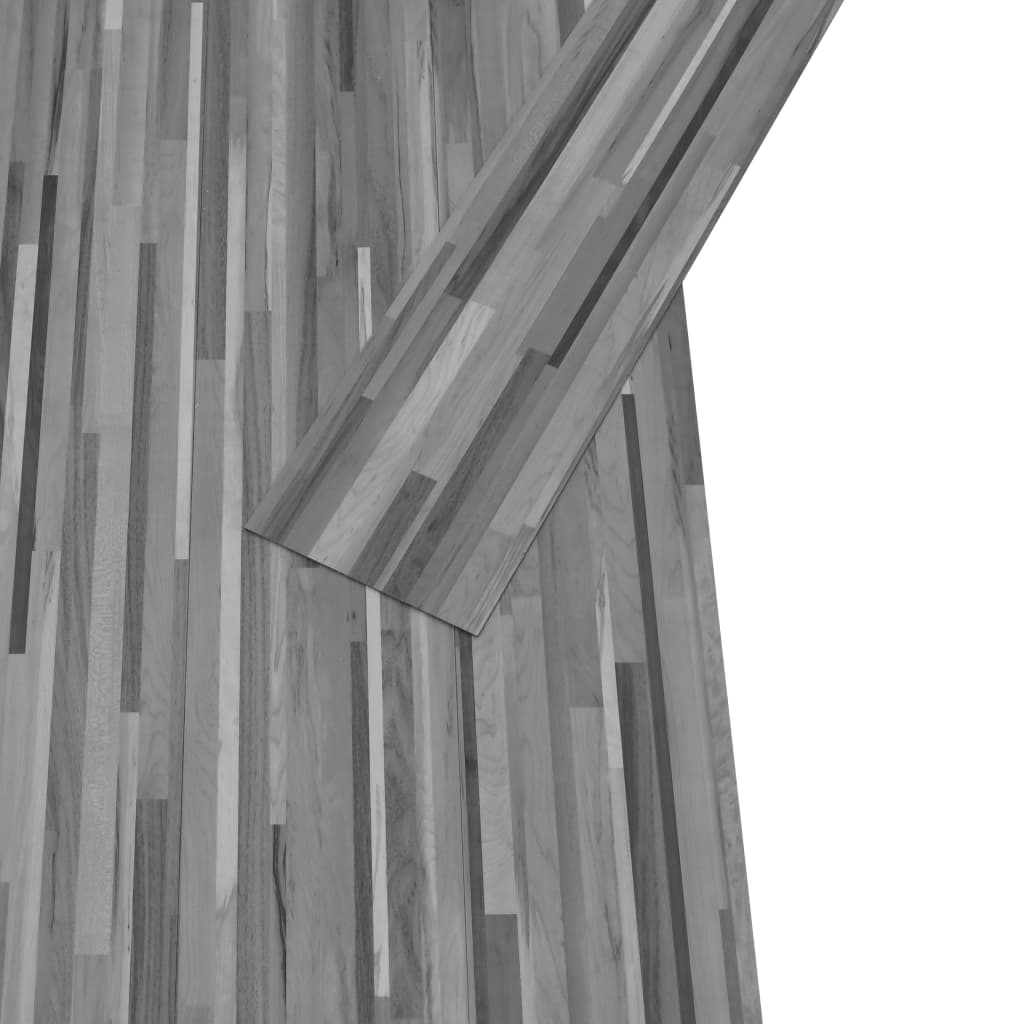 vidaXL Podlahová krytina PVC 5,02 m² 2 mm samolepicí pruhovaná šedá