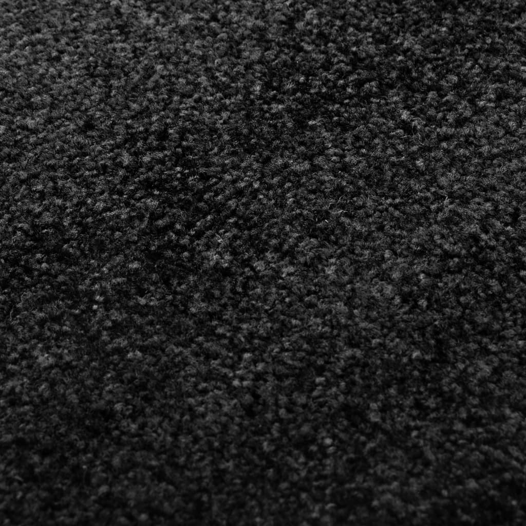 vidaXL Rohožka pratelná černá 60 x 90 cm