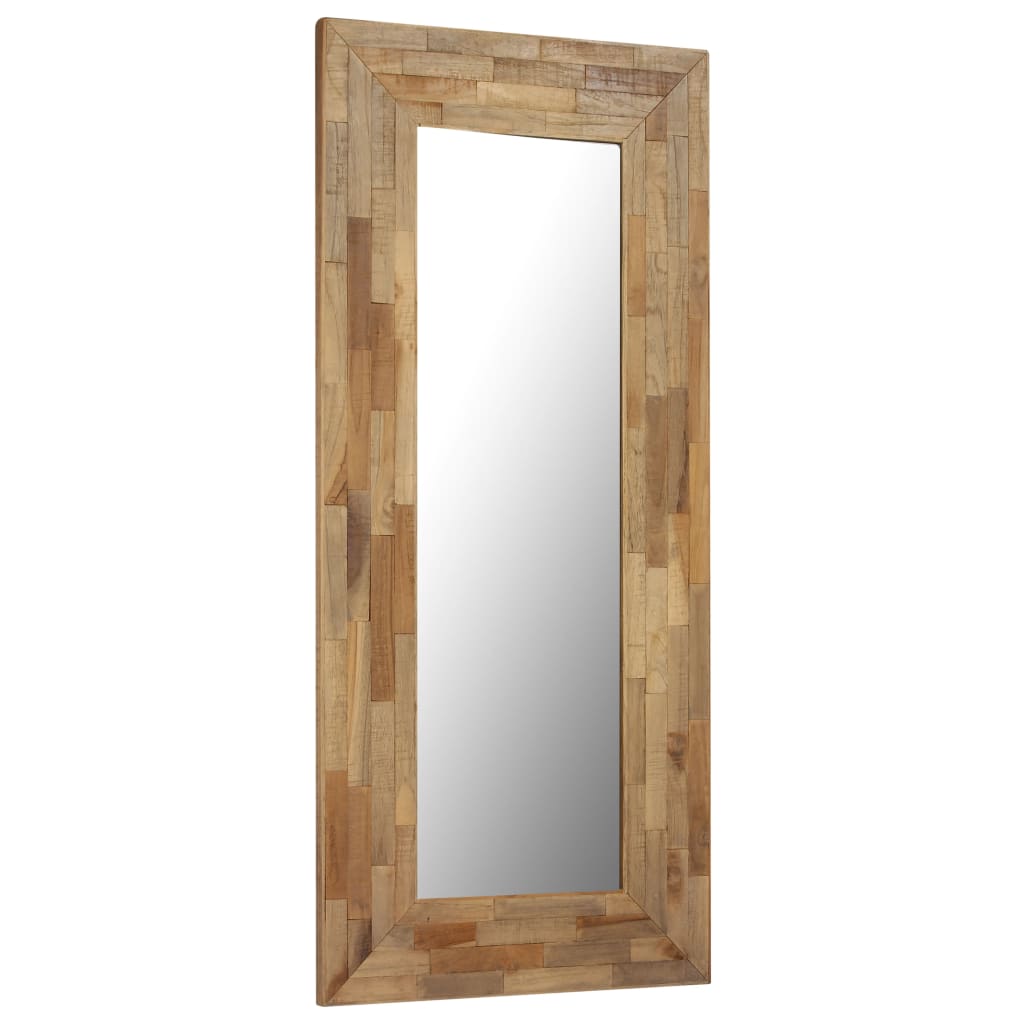 vidaXL Zrcadlo z recyklovaného teaku 50 x 110 cm