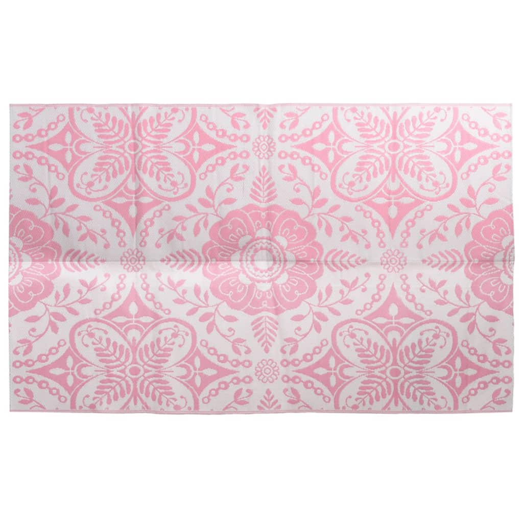 vidaXL Venkovní koberec růžový 190 x 290 cm PP
