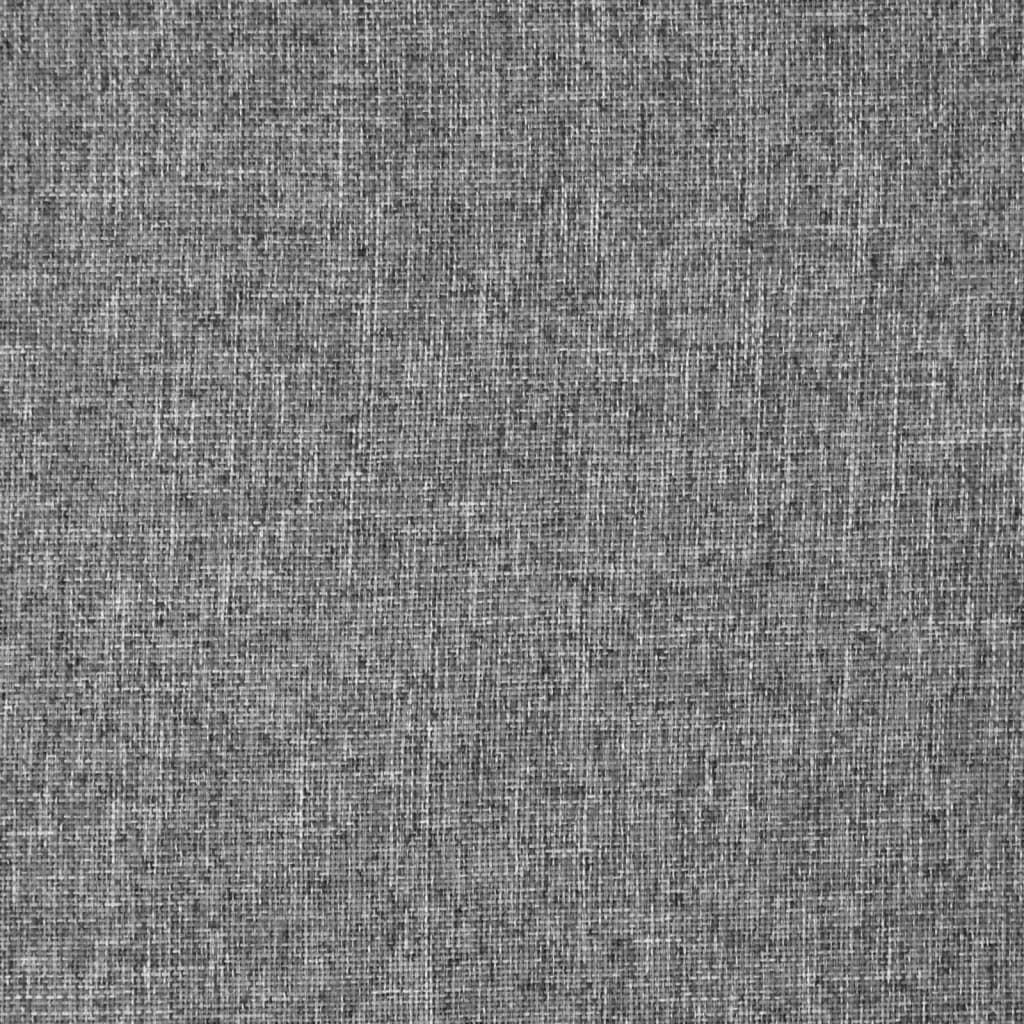 vidaXL Skládací lenoška na podlahu světle šedá textil
