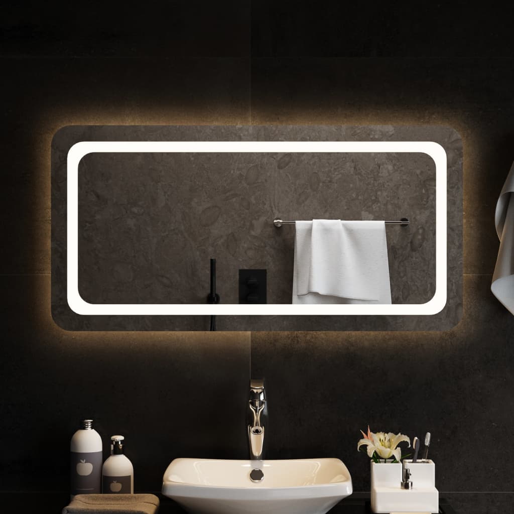 vidaXL Koupelnové zrcadlo s LED osvětlením 100x50 cm