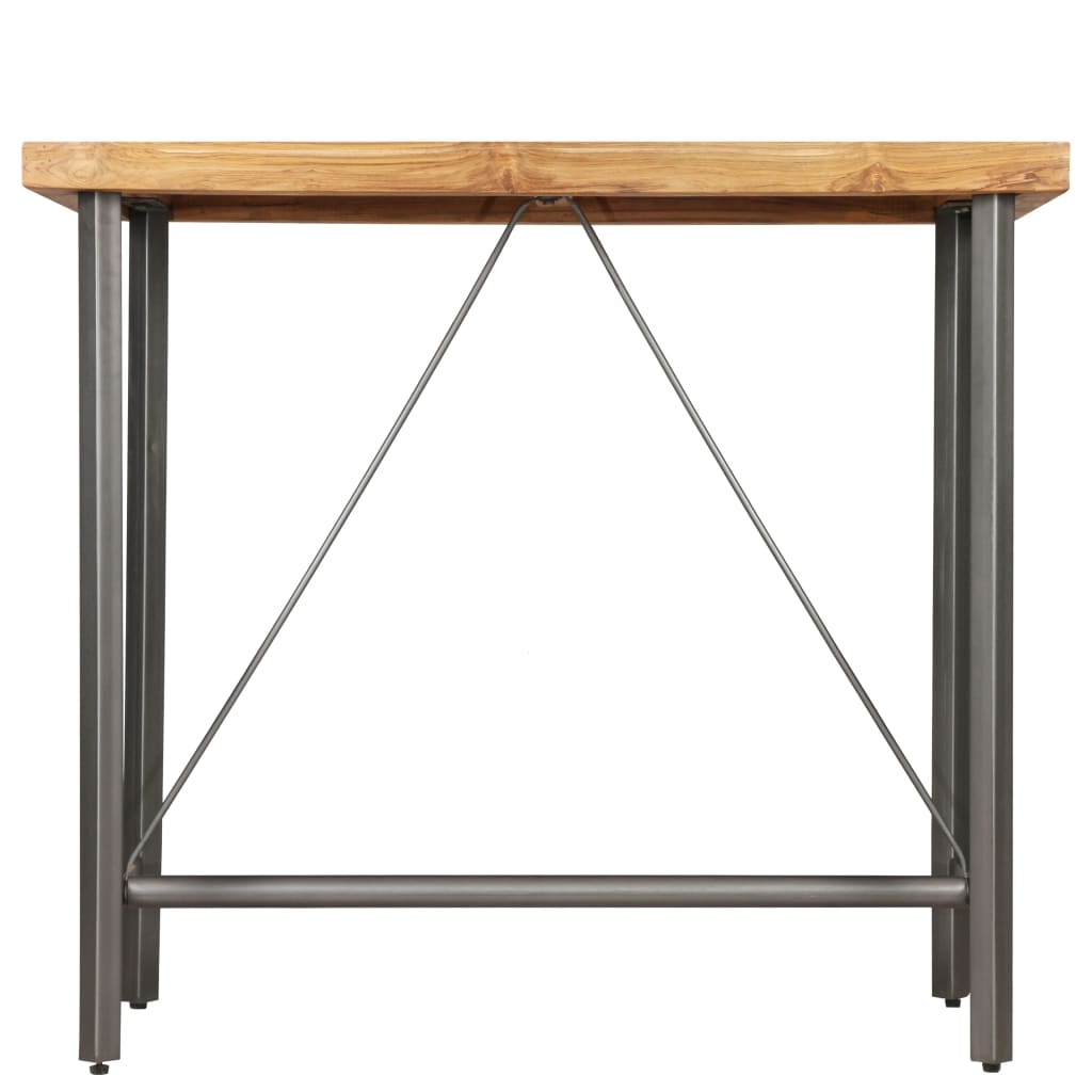 vidaXL Barový stůl z masivního recyklovaného teaku 120 x 58 x 106 cm