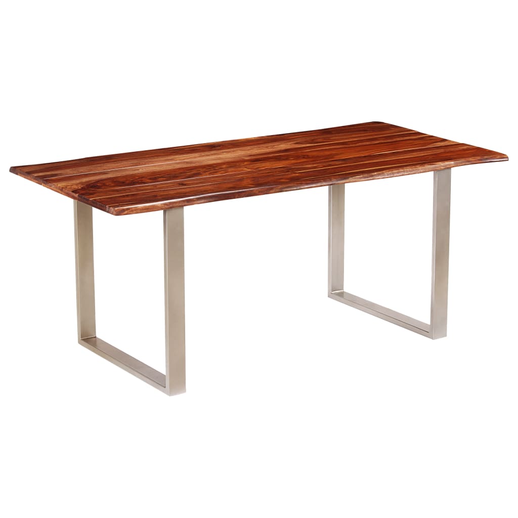 vidaXL Jídelní stůl z masivního sheeshamového dřeva 180 x 90 x 76 cm