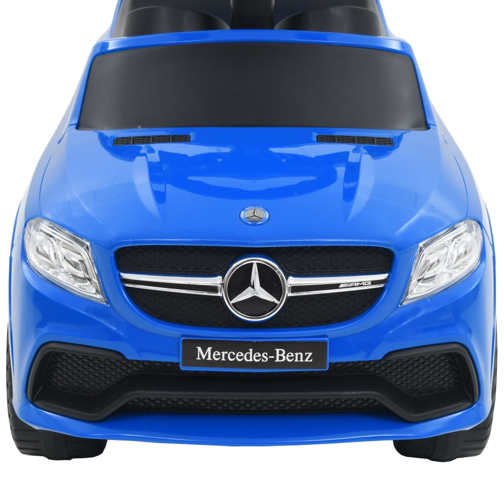 vidaXL Dětské autíčko s vodicí tyčí Mercedes Benz GLE63 modré