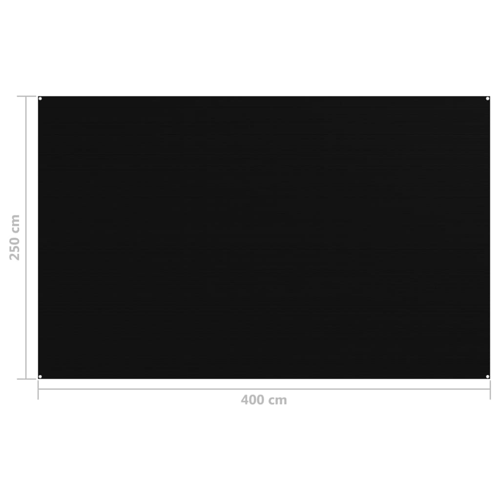 vidaXL Koberec do stanu 250 x 400 cm černý