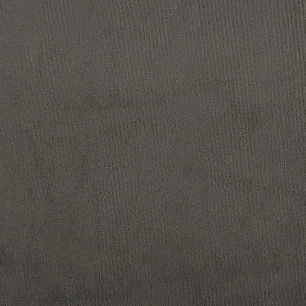 vidaXL Taštičková matrace tmavě šedá 120x190x20 cm samet