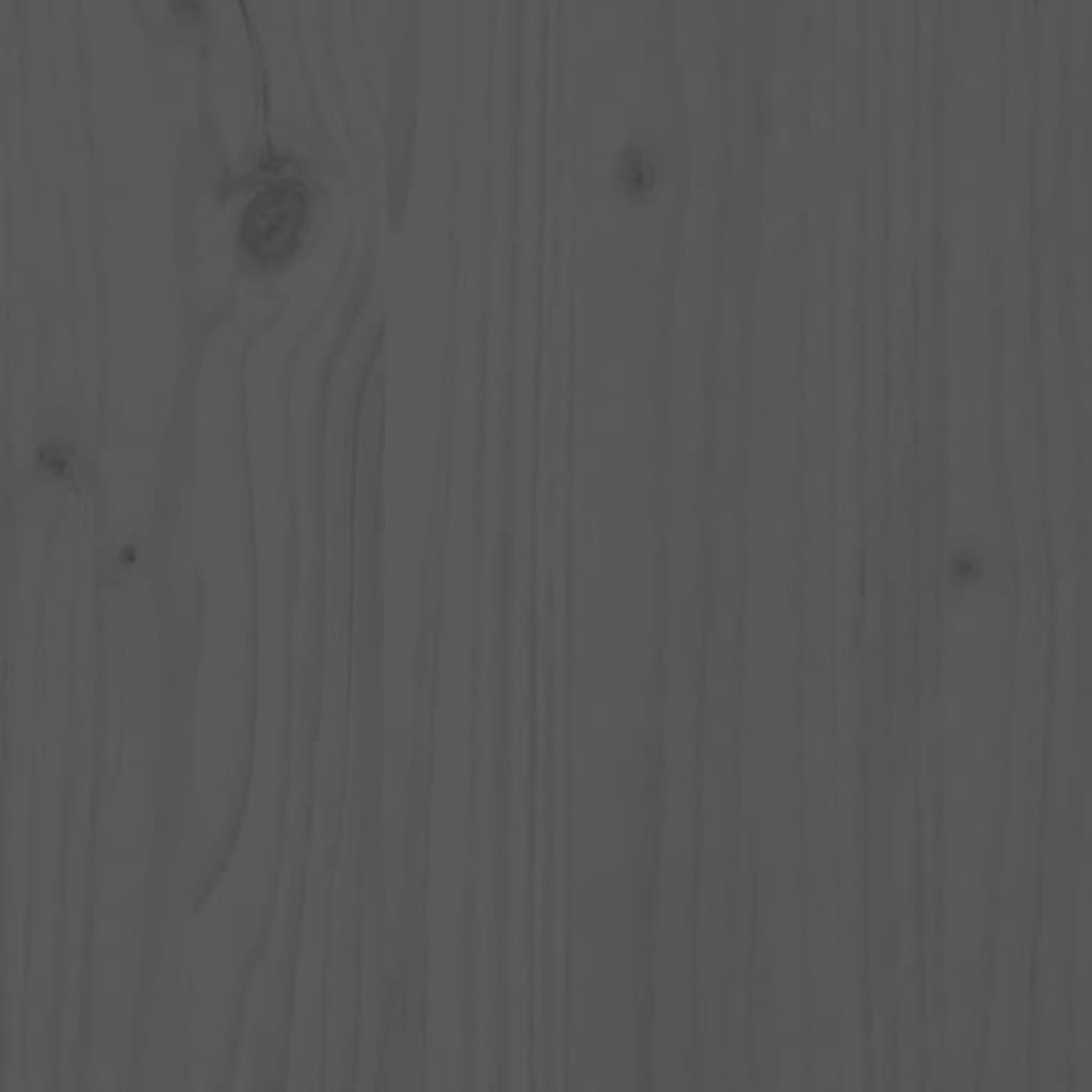 vidaXL Pelíšek pro psy šedý 61,5 x 49 x 9 cm masivní borovice