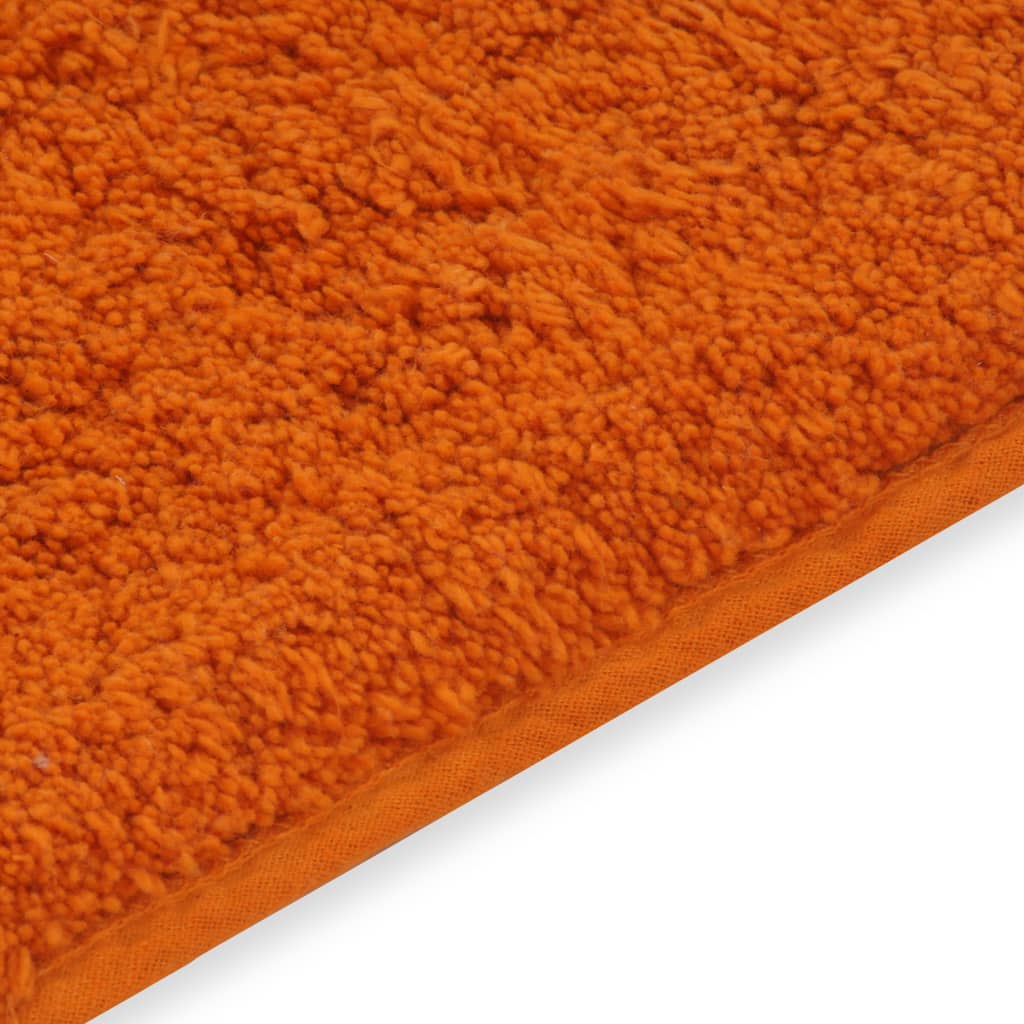 vidaXL Sada koupelnových předložek 2 kusy textilní oranžová
