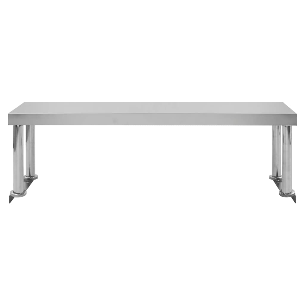 vidaXL Kuchyňský pracovní stůl s policí 120x60x120 cm nerezová ocel