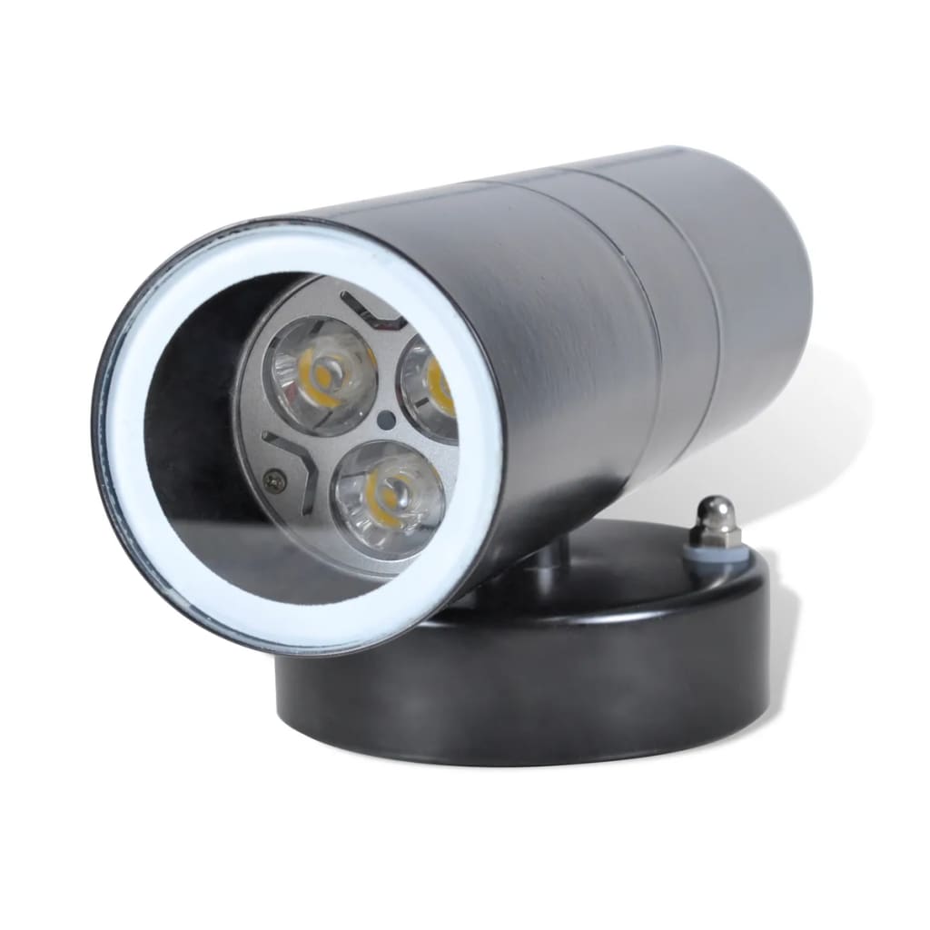 Nástěnné svítidlo z nerez oceli - LED patice: GU 10 - černé