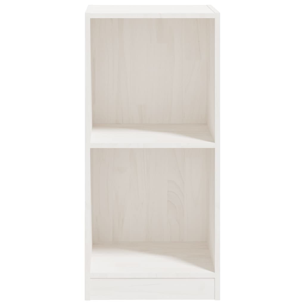 vidaXL Odkládací skříňka bílá 35,5 x 33,5 x 76 cm masivní borové dřevo