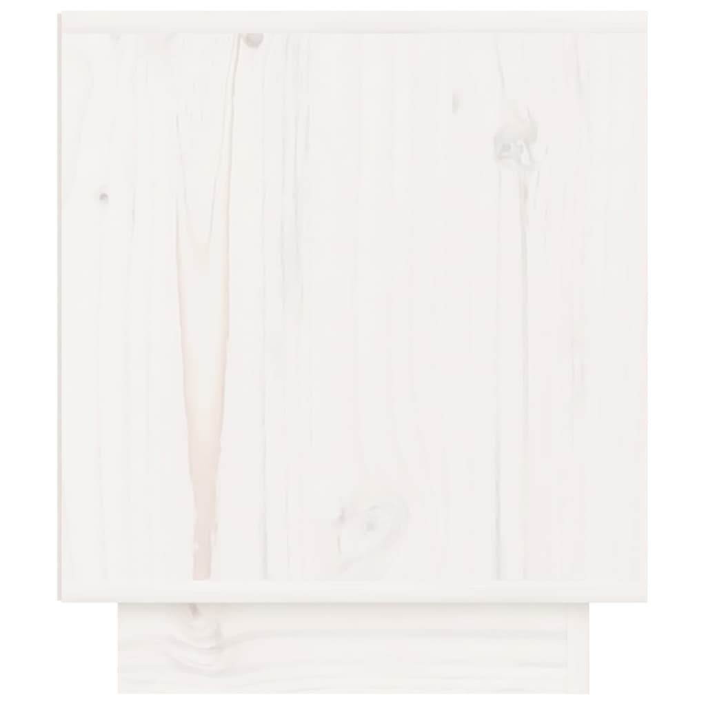 vidaXL Noční stolky 2 ks bílé 40 x 34 x 40 cm masivní borové dřevo