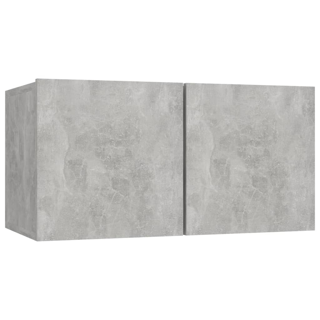 vidaXL 8dílný set TV skříněk betonově šedý dřevotříska