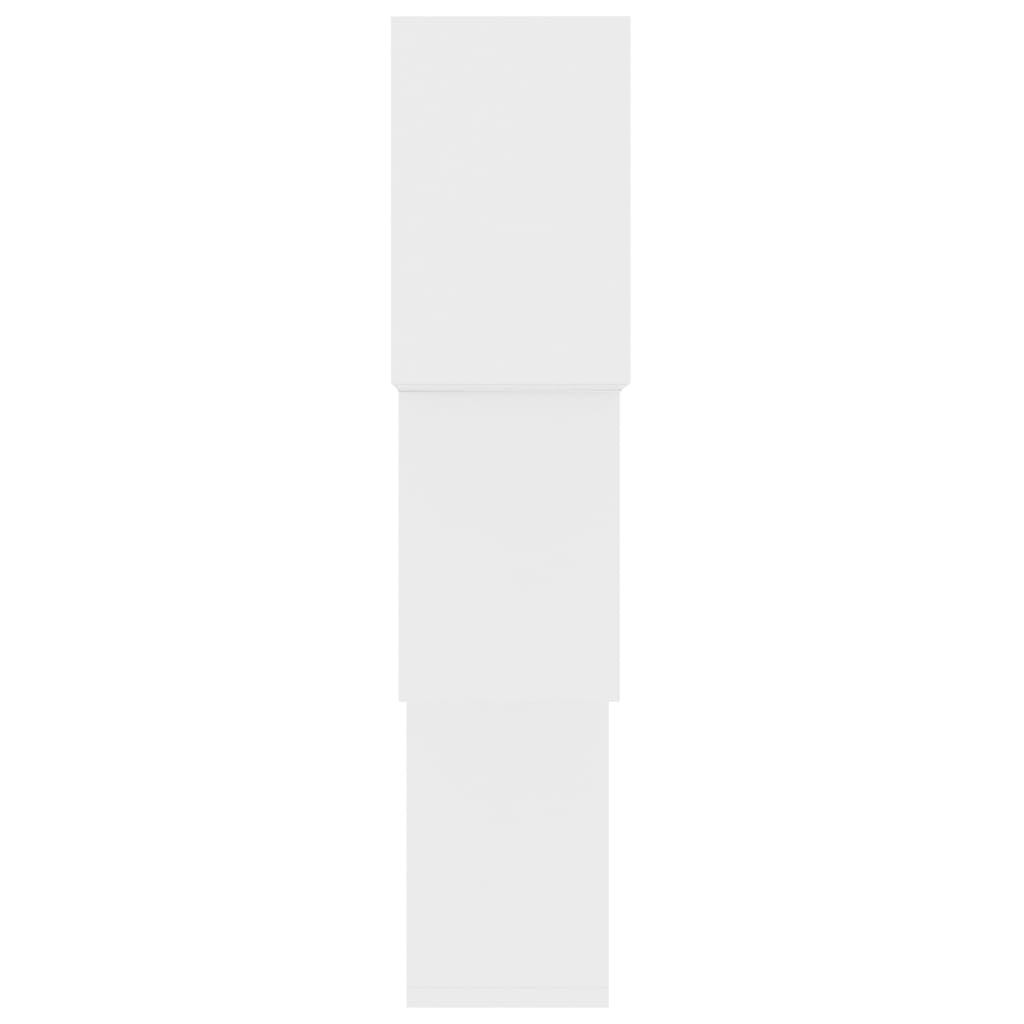 vidaXL Nástěnné police kostka bílé 68x15x68 cm kompozitní dřevo